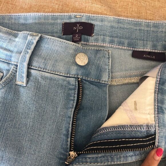 NYDY Amira Fitted Ankle Jeans Core Indigo Denim Size 2 - Picture 7 of 15